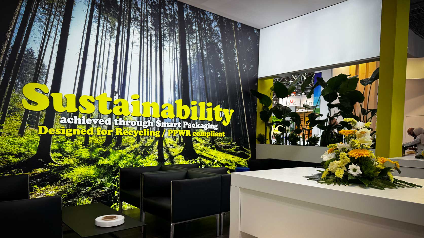 Messefloristik für die Interpack in Düsseldorf