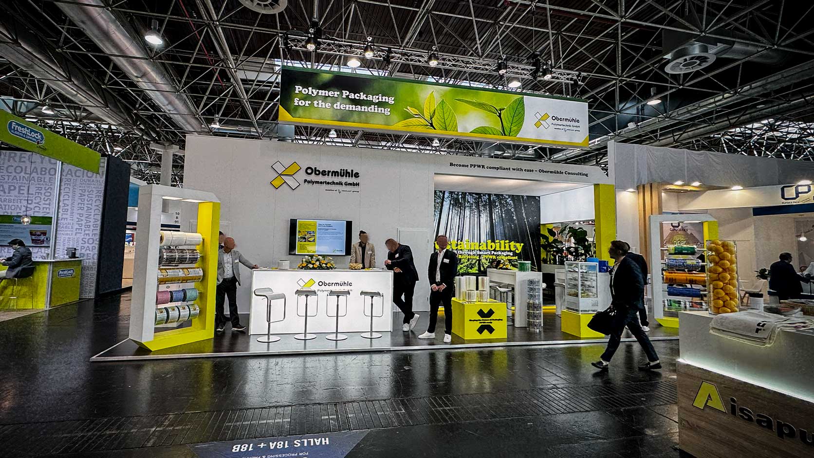 Messefloristik für die Messe in Düsseldorf.